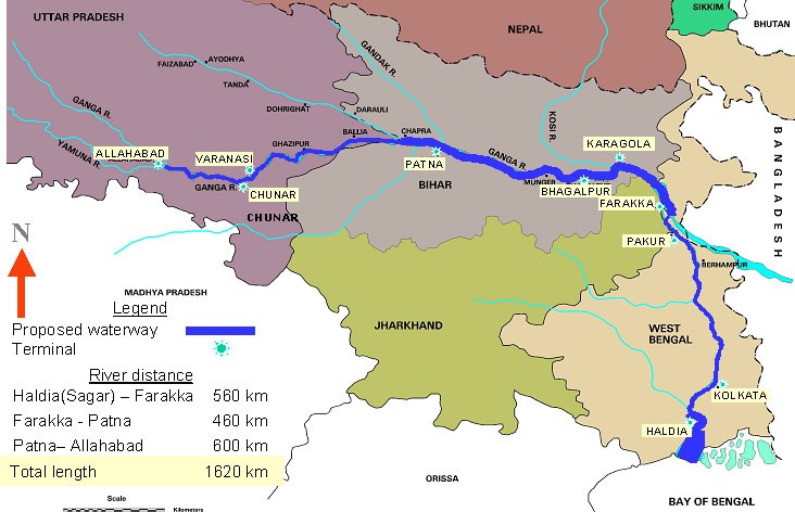 The 6 Inland National Waterways Of India 8823